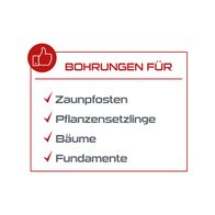 Drillbohrungen für Pfosten, Pflanzensetzlinge, Bäume und Fundamente