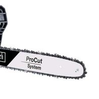 Elektro-Kettensäge der Marke Scheppach mit ProCut-System und 44 cm Schnittdurchmesser