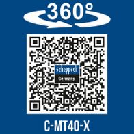 360°-Drehfunktion für präzise Bearbeitung, Scheppach C-MT40-X Akku-Multifunktionswerkzeug
