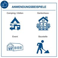 Der Stromerzeuger Benzin SG3200x Scheppach bietet eine maximale Leistung von 2800W und verfügt über 2x230V Steckdosen. Mit einem 15L Tank ermöglicht er einen Betrieb von bis zu 12 Stunden.