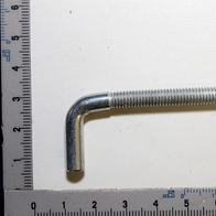 Scheppach-Hakenstange (Haken st12) – gebogener Bolzen mit Gewinde