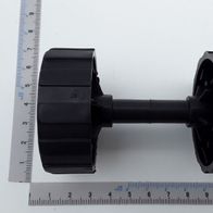 Fahrachse von Scheppach, Ansicht von der Seite, Länge ca. 12 cm.