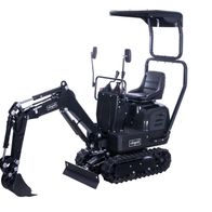 Mini-Bagger MIB800-BE von Scheppach mit Sitz und Arbeitsarm
