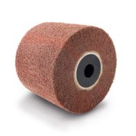 Kunstfaserbürste Scheppach (DIY) inkl. Passfederaufnahme, Ansicht von der Seite.