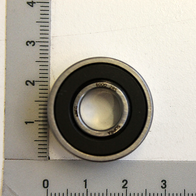Rillenkugellager 6000-2RS Ø26xØ10x8 von Scheppach. Das Lager wird von der Seite gezeigt.