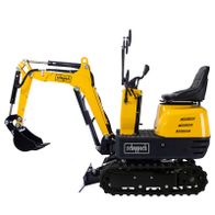 Scheppach Mini-Bagger SY-MB815 mit Kettenantrieb, 8,5 PS, 2330 mm Grabweite, 690 mm Spurbreite, 290 mm Schaufelbreite
