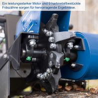 Motor und 9 Hartmetallfräsmesser für präzise Bearbeitung von Baumstümpfen