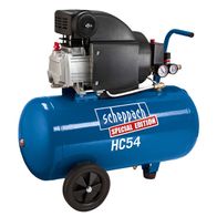 Kompressor HC54 von Scheppach Special Edition, Ansicht von der Seite.