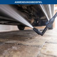 90°-Turbodüse für Hochdruckreiniger mit Quick-Connect-System, flexibles Anschlussdesign für präzise Strahlrichtung