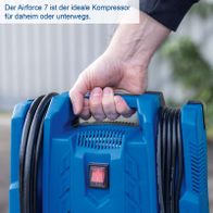 Handbetriebenes Kompressor-Modell mit mobiler Anbindung und Reifenfüllerfunktion