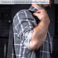 Schulterriemen für praktischen Transport in der Werkzeugtasche TC24 von Scheppach
