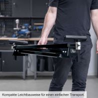 Moderne Untergestellhalterung für leichte und kompakte Transportlösung mit präziser Ausrichtung