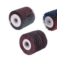 Rundbürsten-Set für Holz 3-tlg. scheppach (DIY). Dargestellt ist eine Rundbürste von vorne.