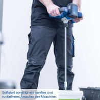 Softstart für sanftes und rückeloses Anlaufen der Maschine