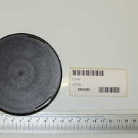 Scheppach Deckel (Cover) mit Seriennummer, Maßband zur Größenangabe