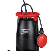 Kombitauchpumpe SWP750 von Scheppach, Ansicht von vorne. Kombitauchpumpe SWP750 von Scheppach, Ansicht von vorne.