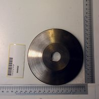 Spannflansch Ø125xØ22x15 von Scheppach, Ansicht von oben.