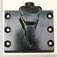 Scheppach-Spaltmesser mit präziser Klinge, montiert auf Halterung mit Bohrungen für Befestigung