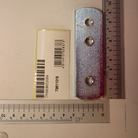 Gewindeplatte 96x30x6 von Scheppach, gezeigt von der Seite mit einem Maßstab daneben.