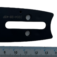 Kettenschwert 4" für 1/4" Ketten - Treibgliedstärke 1,1mm, Ansicht von oben.