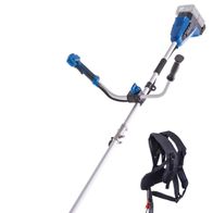 Scheppach Akku-Freischneider mit Schultergurt und Halterung für Akku-Bohrmaschine