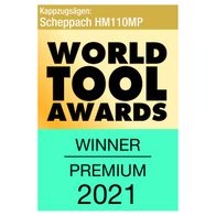 Die Kappzugsäge HM110MP von Scheppach gewann den World Tool Awards 2021 in der Kategorie Premium. Geeignet für Holz, Alu, Stahl, Kunststoff und Kupfer.