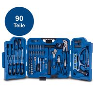 Werkzeugkoffer TB99 von Scheppach mit 90 Teilen – inkl. Schraubendreher, Zangen, Schraubmuttern und anderen Handwerkzeugen für Universal-Anwendungen.