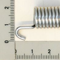 Scheppach-Feder für Riemenspannung, spiralförmiger Federkörper mit Haken