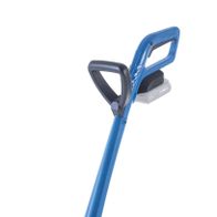 Scheppach Akku-Rasentrimmer mit ergonomischem Griff und langem Stiel