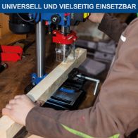 Tischbohrmaschine mit Laserausrichtung und Schraubstockhalterung für präzise Bohrungen