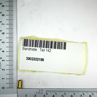 Bandniete-Teil 142 (Bandniete-Satz, Teilstück) mit Barcode