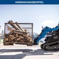 Skidlöser mit Holzschüttung für Transportcontainer, Scheppach-Produkt