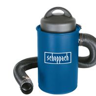 Absauganlage HA1000 Scheppach, 50 Liter, 100mm Anschluss, inkl. 4x Beutel, 1x Filter & Adapterset. Gezeigt von der Seite.