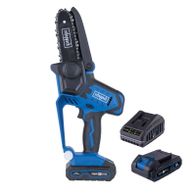 Akku-Gehölzschneider mit 20V-Lithium-Akku und Ladegerät im Set für präzise Schnitte