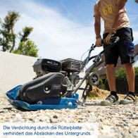 Vibrationsplatte zur Verhinderung des Absackens des Untergrunds für Scheppach-Rüttelplatte HP1900S