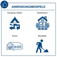 Der Benzin Stromgenerator SG7100x von Scheppach bietet 5400W Leistung, 12PS, E-Start, 2x230V, 1x400V und 1x12V DC. Ideal für Camping, Gartenhäuser, Events und Baustellen.