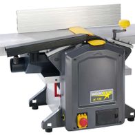 Abricht-u. Dickenhobelmaschine pt 106 von Scheppach, seitliche Ansicht.