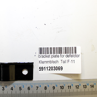 Klemmblech Teil F-11, Artikelnummer 5911203069. Gezeigt von vorne auf weißem Hintergrund.