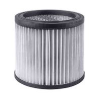Filterelement für Haushaltsgeräte mit pleatigem Filtergewebe und Metallring für bessere Belüftung