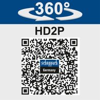 Absauganlage HD2P mit 360°-Rotation, inkl. Bohr-Absaugdüse und Saug-Blasdüse, 1250W Leistung, Kunststoffgehäuse.