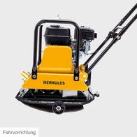 Rüttelplatte HP1800S mit Fahrvorrichtung. Inkl. Fahrwerk und Gummimatte. 6.5PS, 84kg, 23000N.