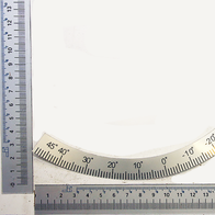Skalenband für Schwenksegment mit Winkelmessung von -20° bis 45°