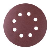 Scheppach Schleifpapier mit 7 Löchern für Gommaterial, Ø125 mm