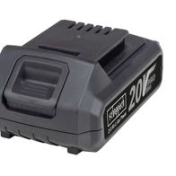 Scheppach Akku BA2.0-20ProS, 2.0 Ah Li-Ion, Ansicht von oben.