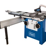 Tischkreissäge Precisa 6.0 von Scheppach, gezeigt von der Seite.