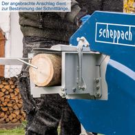 Die Wippsäge HS410 von Scheppach verfügt über einen Längsanschlag zur Bestimmung der Schnittlänge. Der Anschlag ist verstellbar und sorgt für präzise Schnitte.