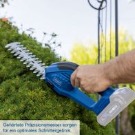 Hochwertige Präzisionsmesser für präzises Schneergebnis bei Scheppach-Gras- und Strauchschere