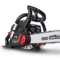 Scheppach Kettensäge CSP41 mit Oregon Double Guard 91 Kette, von der Seite gezeigt.