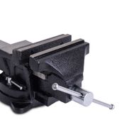 Schraubstock CIV360-150 scheppach black, von vorne gesehen.