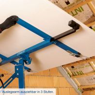 Ausziehbarer Auslegearm in drei Stufen für Trockenbaulift TBL400